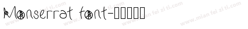 Monserrat font字体转换